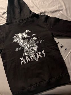 Amiri Angel Graphic Hoodie Black