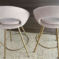 3 West Elm Counter Stools