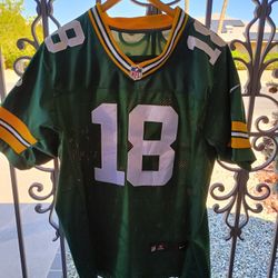 GB Packers Adult #18 Randall Cobb Green/Gold/White Size 48 Nike Jersey 