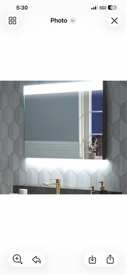 Casta Diva 36” x 24” Framed LED Bathroom Vanity Mirror | CD-LM02S St 24