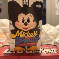 Mickey & Family Pop Mart Plush keychain 