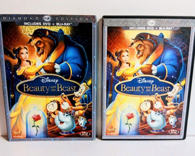Beauty and the Beast: Blu-ray + DVD Diamond Edition Disney W/Slipcover Like New