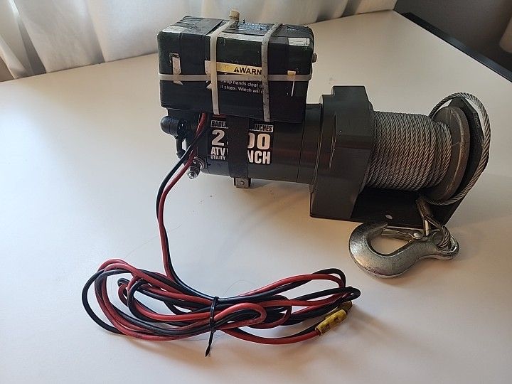 Badland 2500 ATV Utility Winch With Controller. Estate sale find. Pre-owned. 

