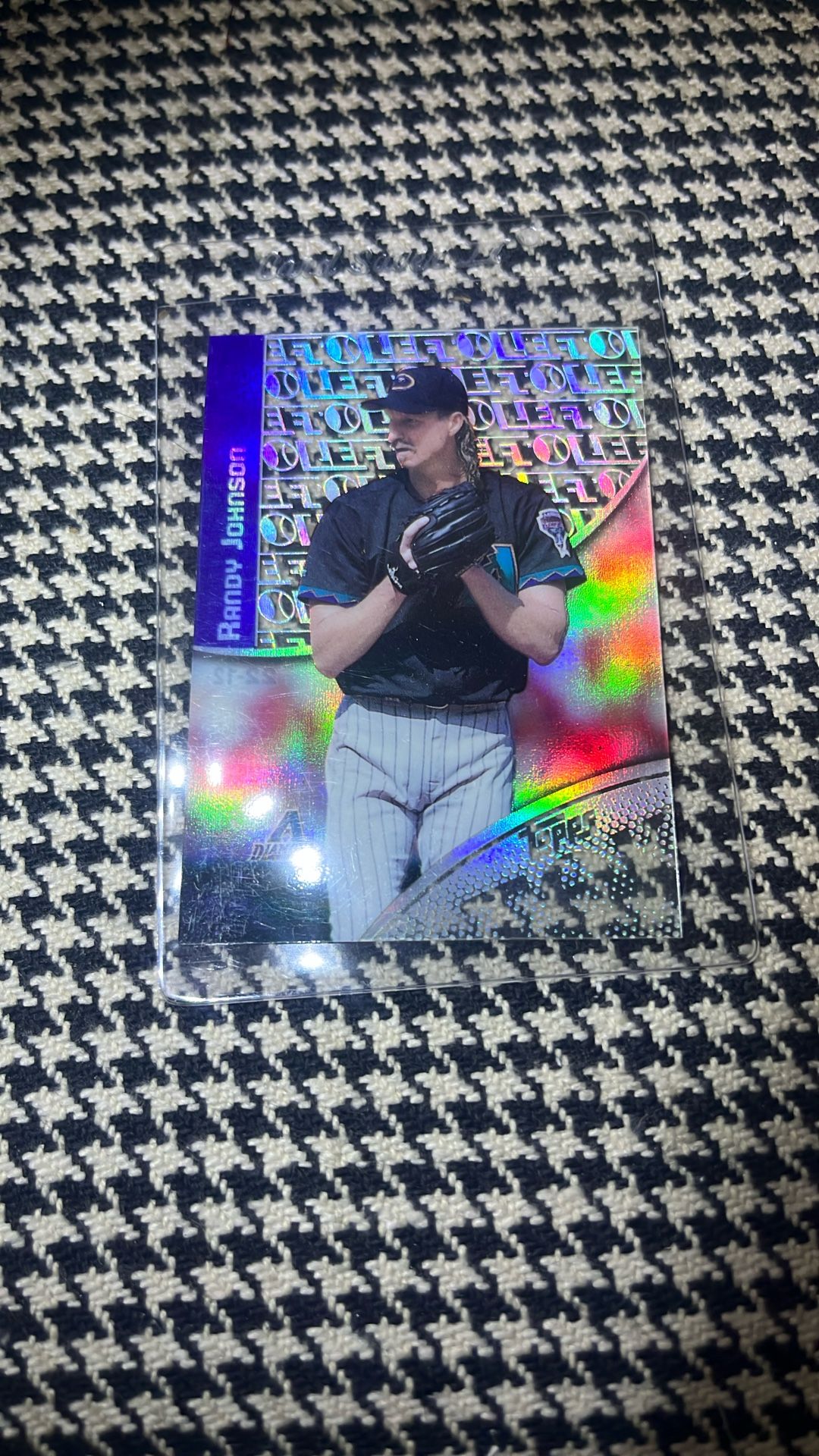 Randy Johnson Refractor Holofx Topps baseball Card
