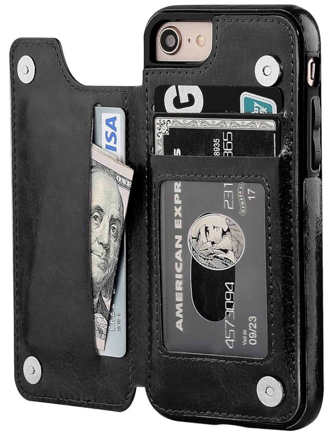 ONETOP for iPhone SE(2022) iPhone SE(2020) iPhone 7/8 Wallet Case with Holder