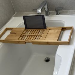 Extendable Bath  Caddy Bamboo Material 