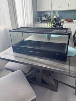 Black Glass Reptile Terrarium Enclosure