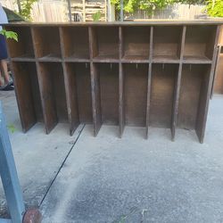 Daycare Coat Rack w /hooks and Cubbies