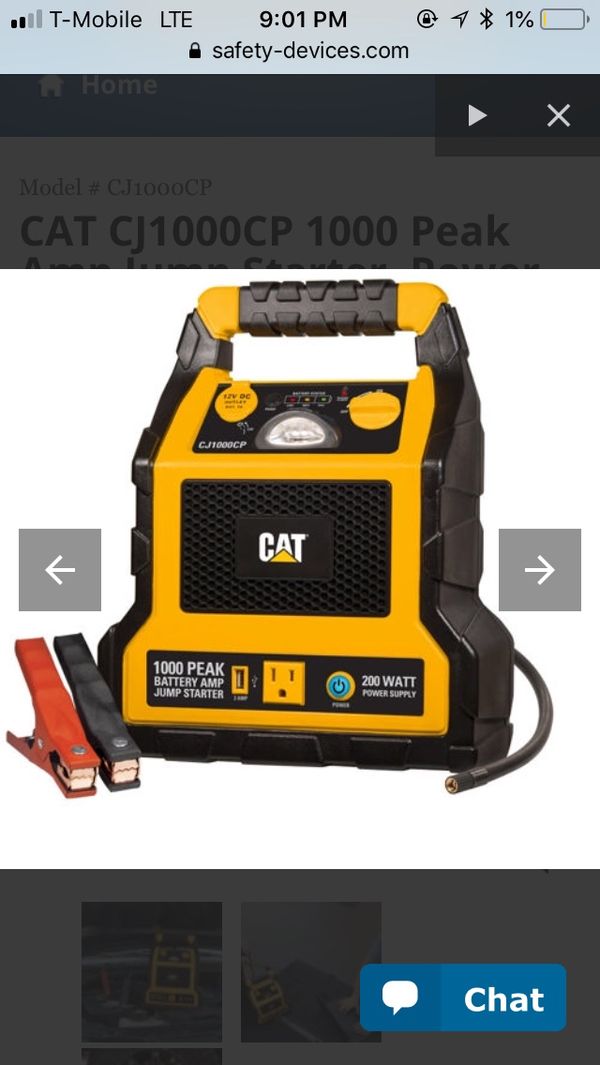 CAT CJ1000CP 1000 Peak Amp Jump Starter, Power Station ...