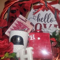 Gigantic Radiant Red "Hello" Mother's Day Gift 🎁 Basket 