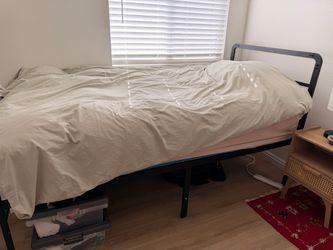 XL Twin bed mattress and frame