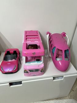 Barbie Vehicles - Car, Camper And Plane