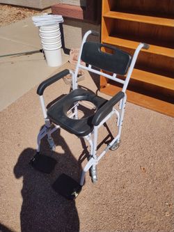Shower chair commode