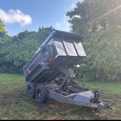 New 2026 Rawmaxx 5 x 10 high side 10k dump trailer