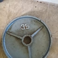 Two 35lb Weight Plates 
