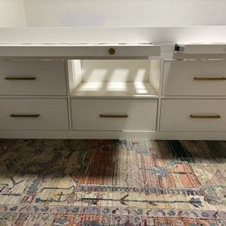 Pottery Barn Full-Size Captain’s Bed with Dresser & Pull-Out Desk