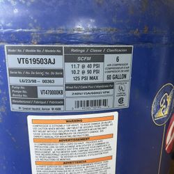 Air compressor 60 Gallons