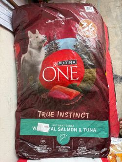 Purina ONE SmartBlend True Instinct Natural Real Salmon & Fish Flavor Dry Dog Food 36 lbs