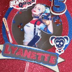 Harley Quinn Cake Topper