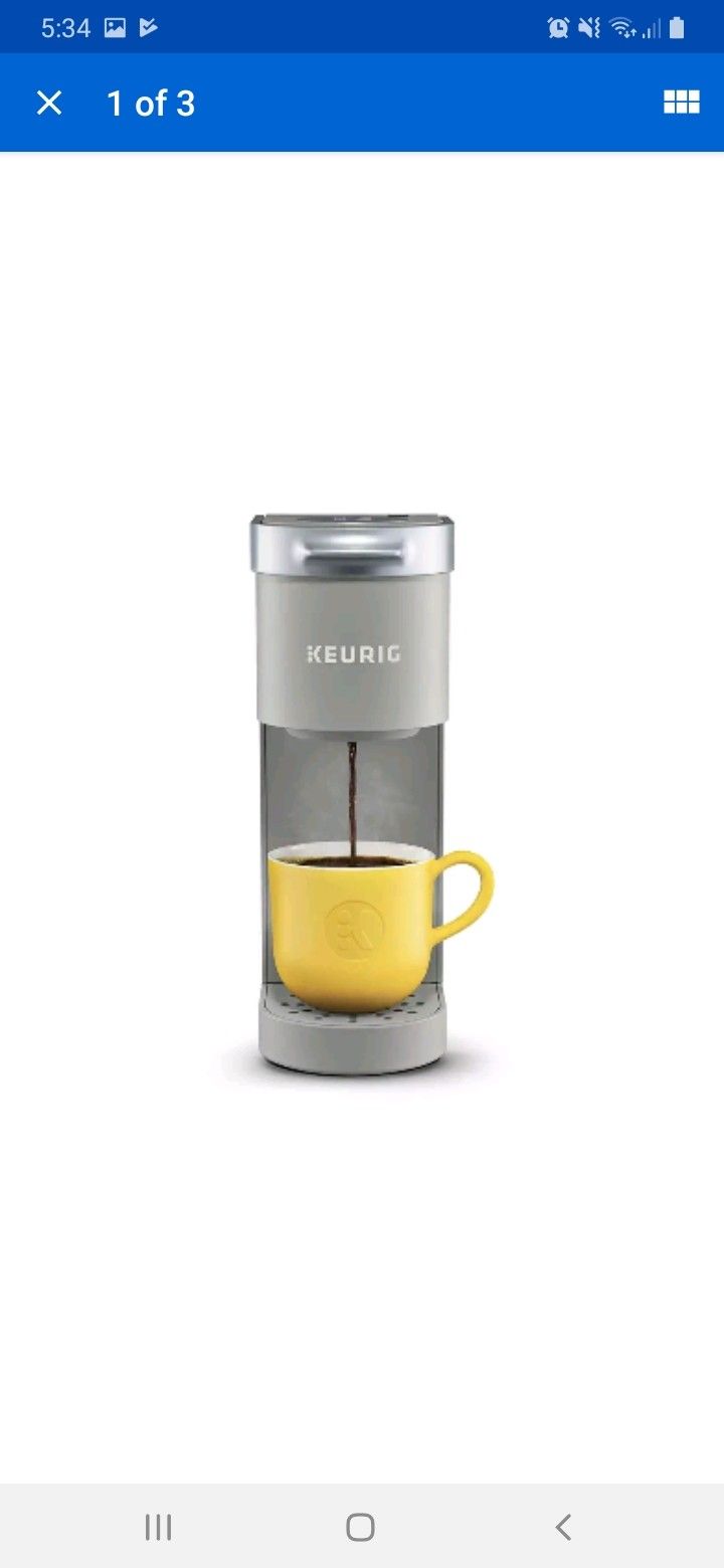 Keurig K-Mini Coffee Maker, Single Serve K-Cup Pod Coffee Brewer, Studio Gray