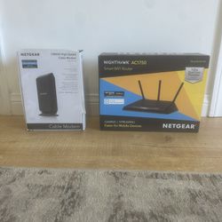 Netgear WiFi Router and Cable Modem