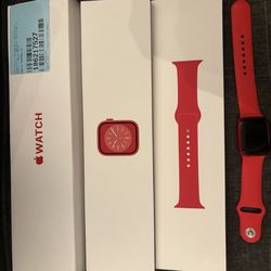 Apple Watch Series 7 Red 41mm – Great Condition – Box Included