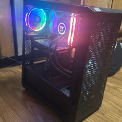 PC and graphic card dell monitor with brand new PC Case