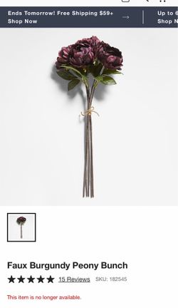 Faux peony bunch