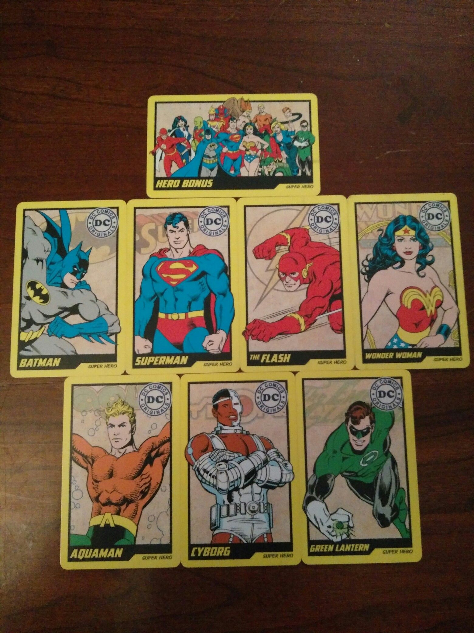 DC Comic Originals Arcade Cards Full Set!