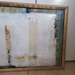 Abstract Painting In Gold Frame
