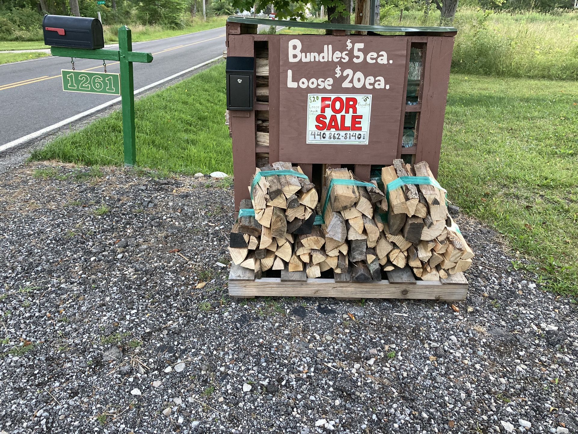 Self Serve Firewood Stand