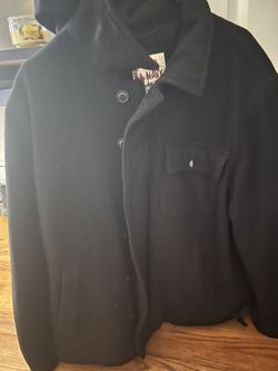 Old Navy Steel Wool Jacket Zipper With Button Flap 