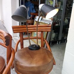 Mid-century Double Gooseneck Lamp