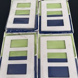 Leviton 3-Gang Light Almond Duplex Outlet/ Receptacle Polycarbonate Standard Screwless Wall Plate (1-Pack)