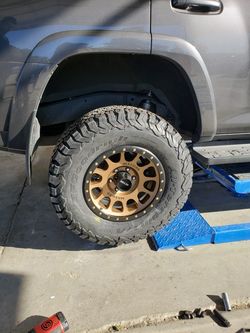 17x8.5 method nv305 bronze and 2857017 BFG ko2 installed with $70 mail in rebate