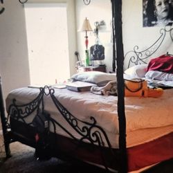 Phyllis Morris Wrought Iron Canopy Bed