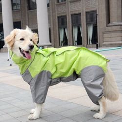 Full - Body Dog Raincoat: Hooded, Waterproof, Colorful Styles