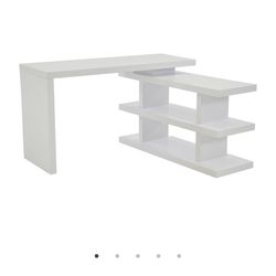 White L Desk