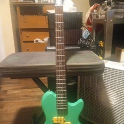 1980s Voyager Bass Guitar Plays Good Cool Pickups Nice Neck Good Shape Rare 200 Bucks Cash Or Trade For 6 String Electric