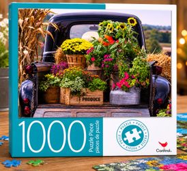 🧩 Vintage Truck 1000-Piece Jigsaw Puzzle – Complete, Counted & Shrink-Wrapped