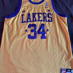 Shaq LA Lakers Nike swingman NBA Basketball jersey  XL+2
