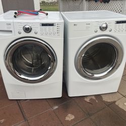 Lg Washing Machine And Electric Dryer Set