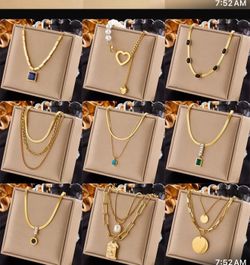✨ Stainless Steel Gold Necklaces – Available by Order ✨