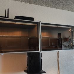 Ikea Shelf Cabinet With Glass Doors