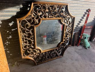 Large wall mirror
