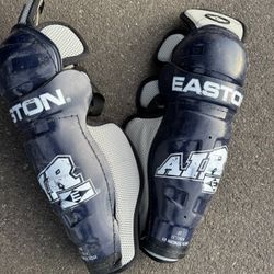 Used Easton AIR Intermediate Shin Guards Black 15”