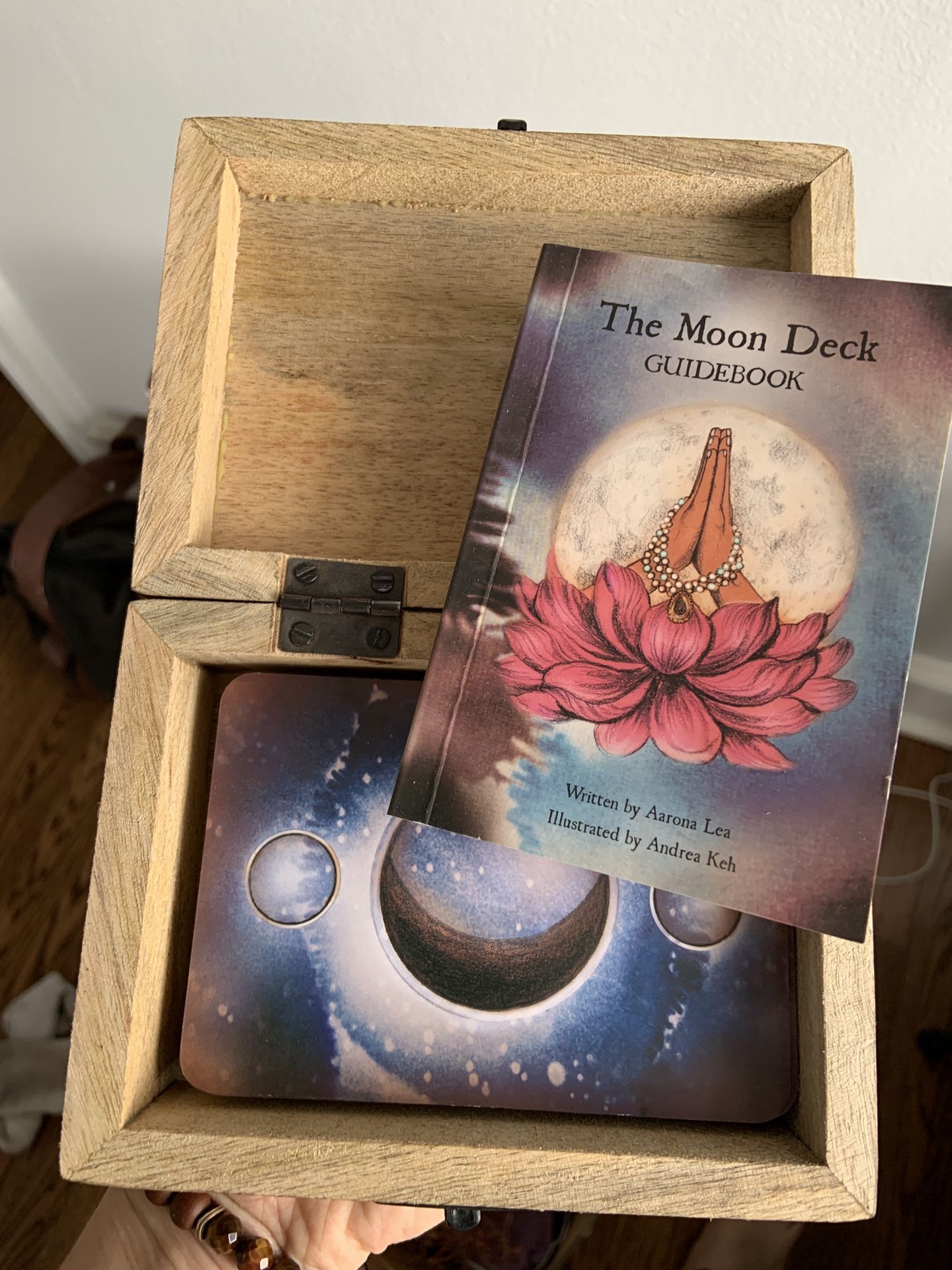 Brand new moon deck + beautiful wooden box