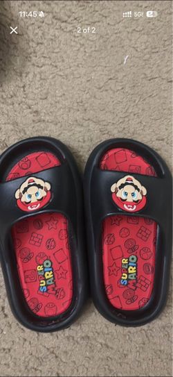 Super Mario Kids Slide Sandals