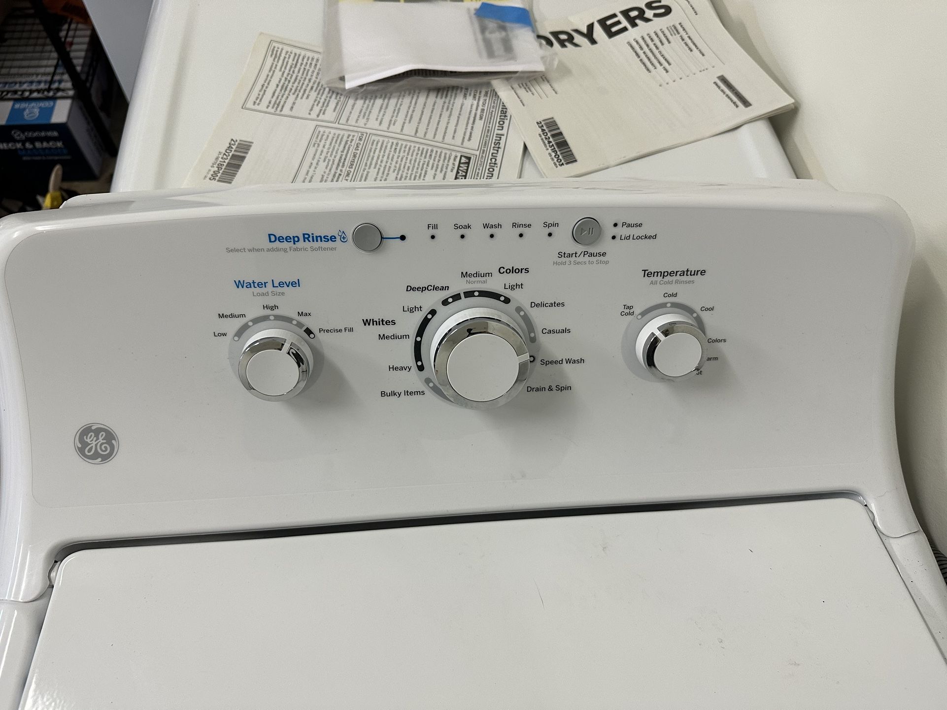 GE Washer & Electric Dryer
