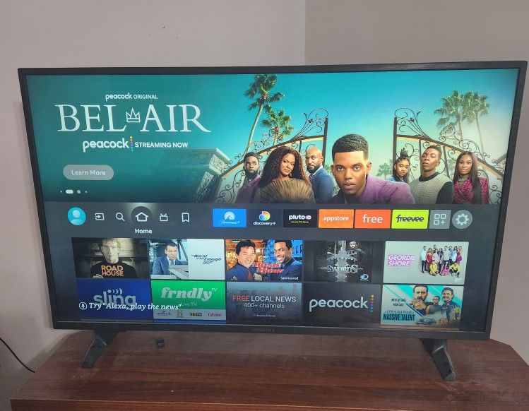 Insignia 43” LED 4K UHD Smart Fire TV NS-43DF710NA19 TV, Power Cord, Remote ONLY